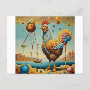 Rooster Postkarte
