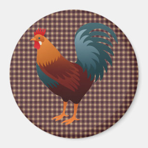 ROOSTER REALISTISCHER CARTOON MAGNET
