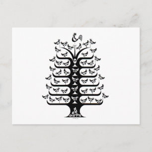 Rooster regiert den Roost Postkarte