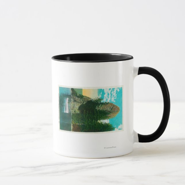 Rooster Rock on Columbia River Tasse (Rechts)