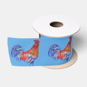 Rooster Rooster Hahn niedlich Satin Ribbon Satinband