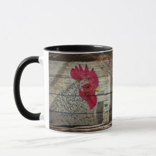 Rooster Rustic Chicken Coop Barboard Tasse