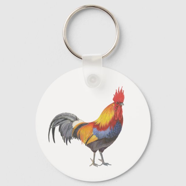 Rooster Schlüsselanhänger (Vorderseite)