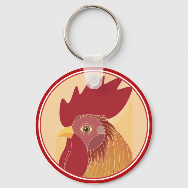 Rooster Schlüsselanhänger (Vorderseite)