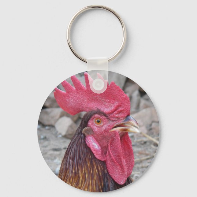 Rooster-Schlüsselanhänger Schlüsselanhänger (Vorderseite)