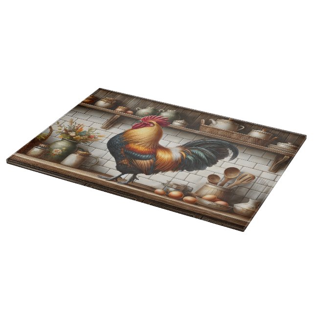 Rooster Schneidebrett (Ecke)
