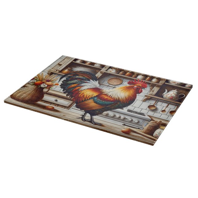 Rooster Schneidebrett (Ecke)