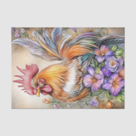 Rooster Seidenpapier