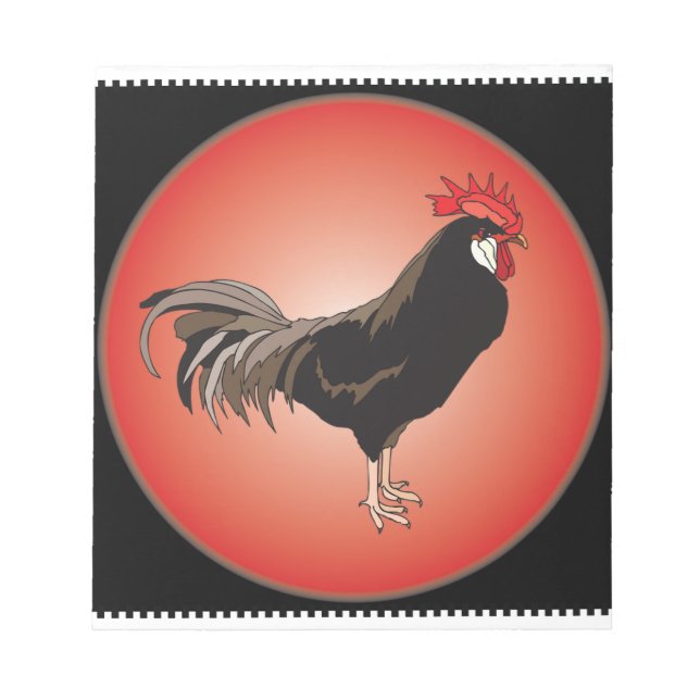 Rooster Showcase Notizblock (Vorderseite)