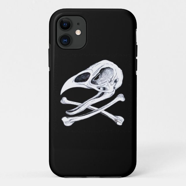 Rooster Skull und Crossbones Case-Mate iPhone Hülle (Rückseite)