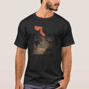 Rooster Steinlen Cocorico Französische Kunst T-Shirt