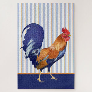 Rooster Stripes Jigsaw Puzzle