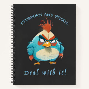 Rooster Stubborn kümmert sich um Niedliches, ersta Notizbuch