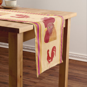 Rooster Table Runner Kurzer Tischläufer