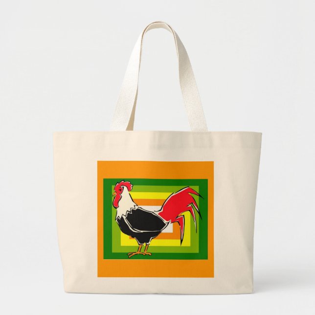 Rooster-Tasche Jumbo Stoffbeutel (Vorne)
