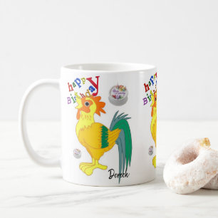 Rooster Tasse Happy Birthday Tasse