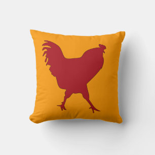 Rooster Throw Kissen Spaß und bunt