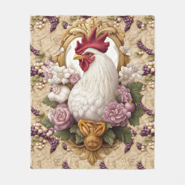 Rooster & Traubenfleece Blanket Fleecedecke
