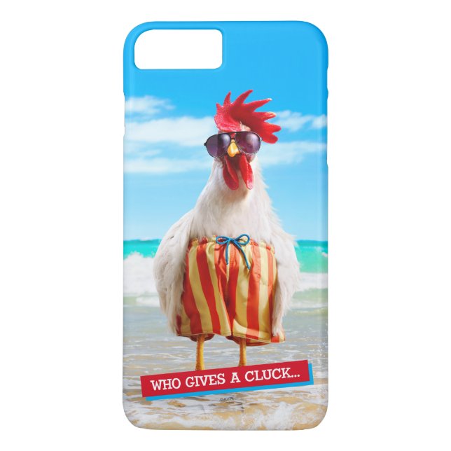 Rooster Typ Chillin' am Strand in Swim Trunks Case-Mate iPhone Hülle (Rückseite)