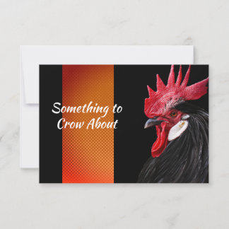 Rooster Überraschung Geburtstagsparty Black Chicke Einladung