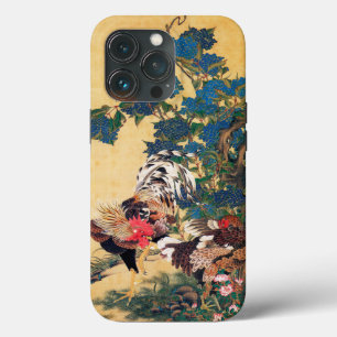 Rooster und Hen mit Hydrangeas von Ito Jakuchu Case-Mate iPhone Hülle