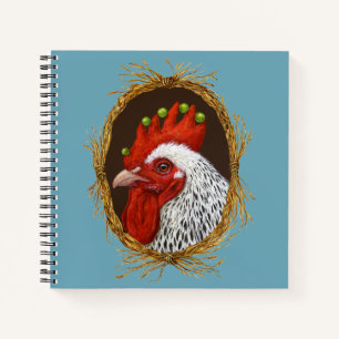 Rooster und Peep-Notebook Notizbuch