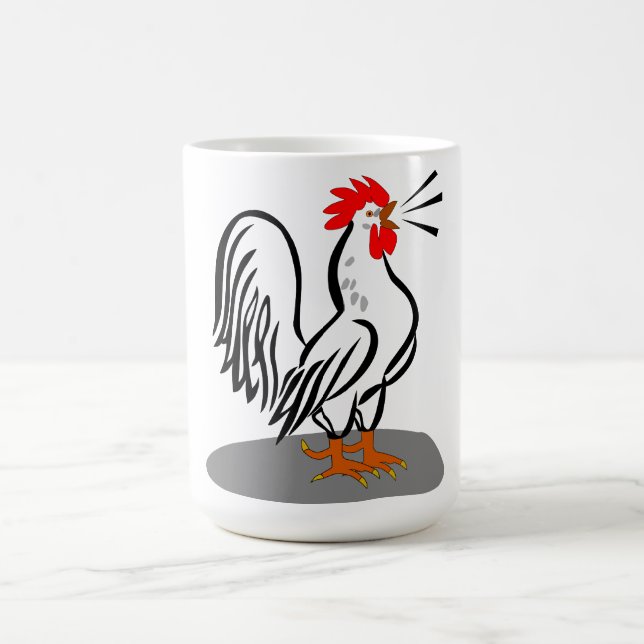 Rooster Vector Illustration Kaffee Tasse (Mittel)