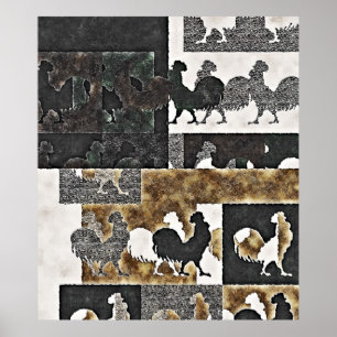Rooster Vintag #2 Plakate