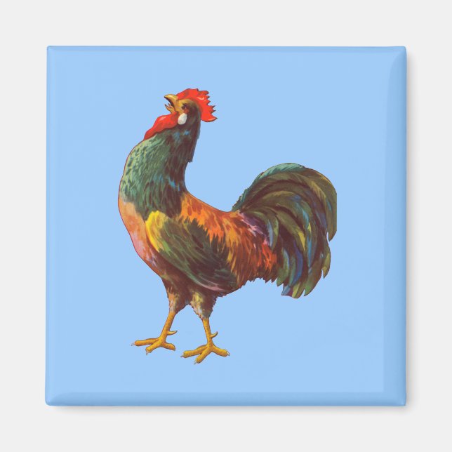 Rooster Vintag Kitchrate Art Magnet (Vorne)