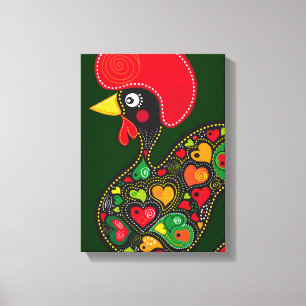 Rooster von Barcelos Nr. 02 - Galo de Barcelos Leinwanddruck