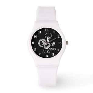Rooster von Barcelos, Portugal, silhouete Armbanduhr