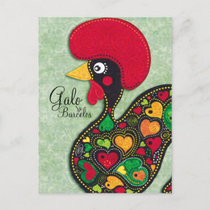 Rooster von Portugal - Galo de Barcelos Postkarte