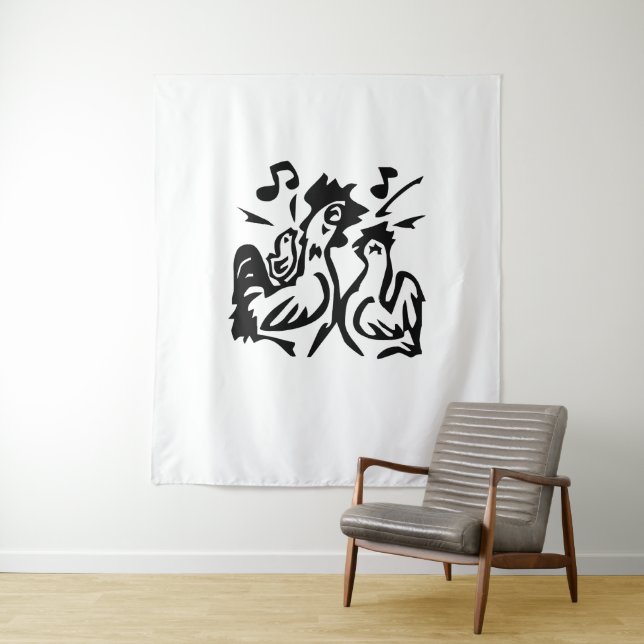 Rooster Wandteppich (Beispiel)