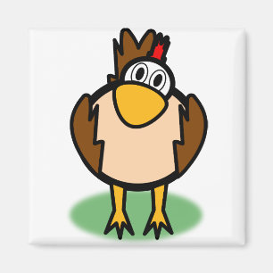 Rooster Watching Magnet