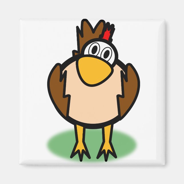 Rooster Watching Magnet (Vorne)
