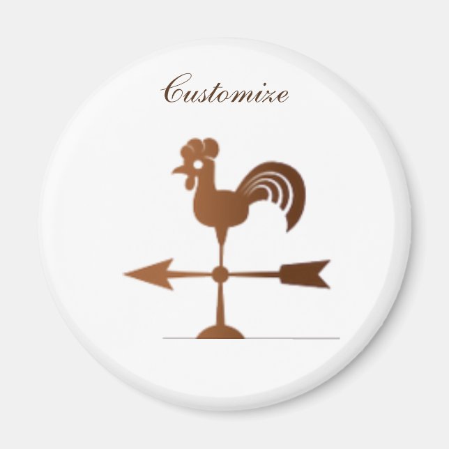 Rooster Weathervane Thunder_Cove Magnet (Vorne)