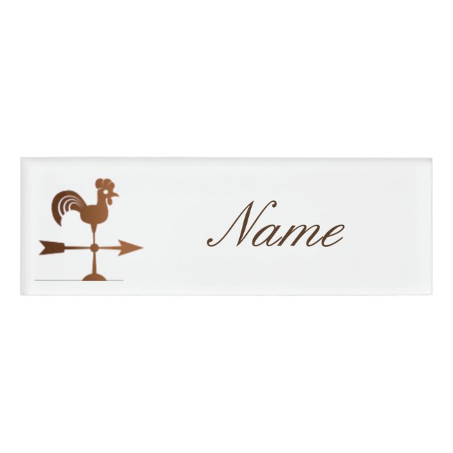 Rooster Weathervane Thunder_Cove Namenschild (Vorderseite)