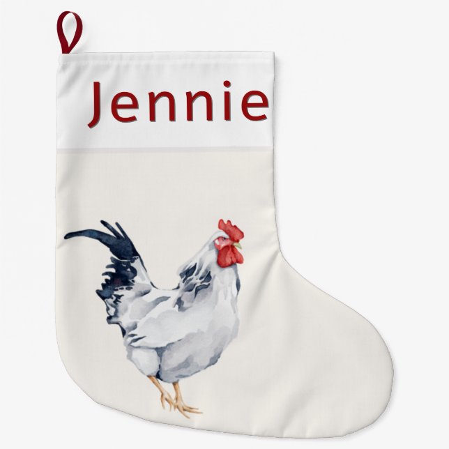 Rooster Weihnachts-Strumpf Großer Weihnachtsstrumpf (Vorderseite)