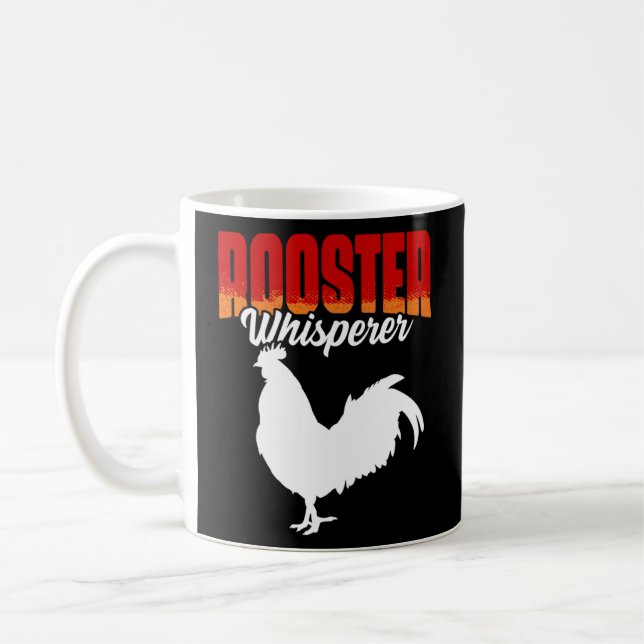 Rooster Whispercockfight Chicken Bird Cocker Kaffeetasse (Links)