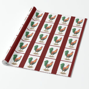 Rooster Wrapping Paper Geschenkpapier