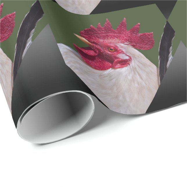 Rooster Wrapping Paper Geschenkpapier (Rolleneckpunkt)