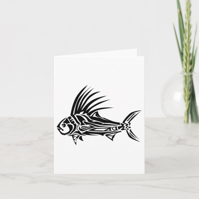 Roosterfish Shirt - Cooles Rooster-Tril-Design Karte (Vorderseite)