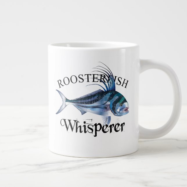 Roosterfish Whisperer Light Cfarbig Jumbo-Tasse (Rechts)