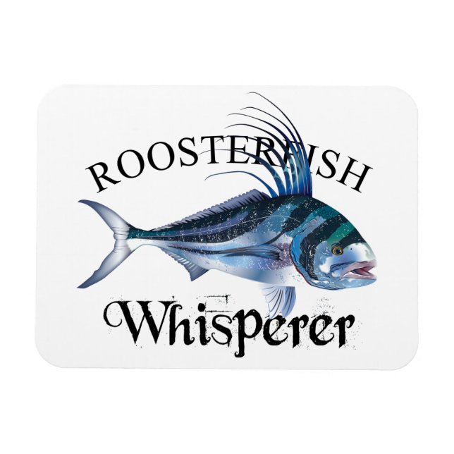 Roosterfish Whisperer Light Cfarbig Magnet (Horizontal)