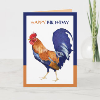 Roostergrenze Glückliche Geburtstagskarte Karte