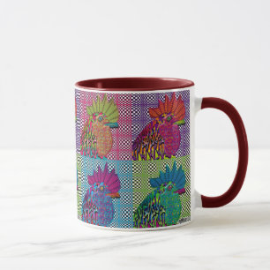 Roosters Gone Psycho Tasse
