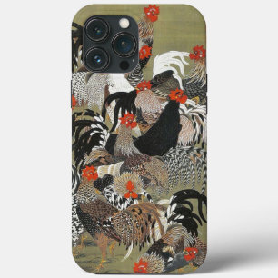 Roosters Hen Illustration von Ito Jakuchu Case-Mate iPhone Hülle