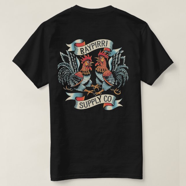 Roosters - Raypirri T-Shirt (Design Rückseite)