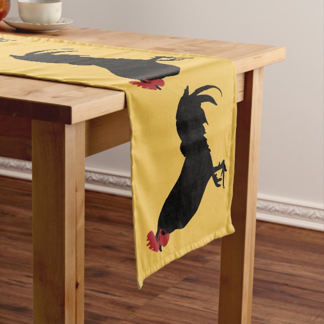Roosters Table Runner Kurzer Tischläufer (Beispiel)