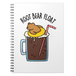 Root Bear Float Funny Root Beer Pub Notizblock